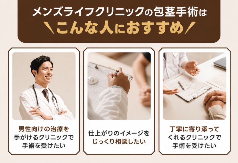 メンズライフクリニック 包茎手術 向いている人