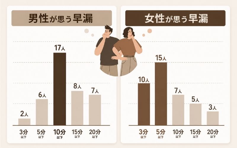 早漏　アンケート　女性　男性