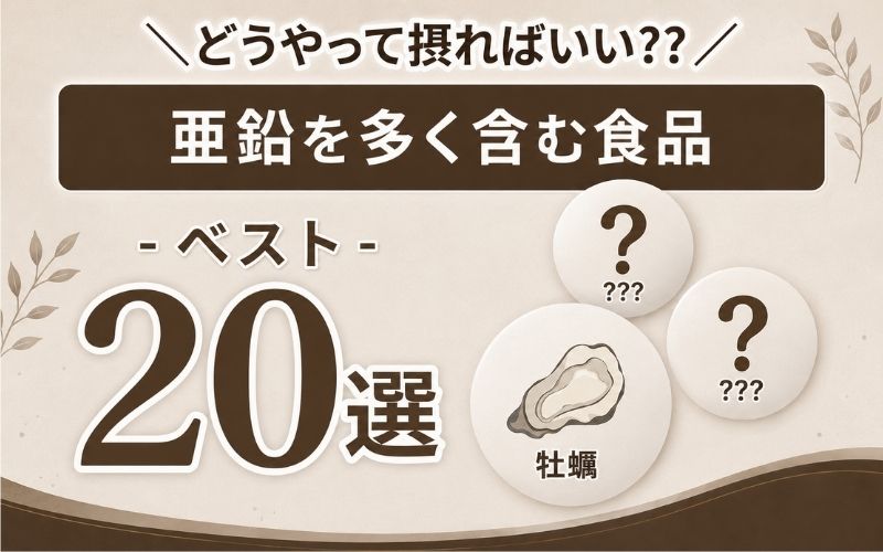 亜鉛　含む食品