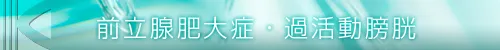 前立腺肥大症・過活動膀胱